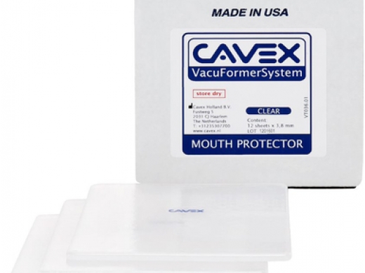 vacuformer mouth protector clear 3.8mm 12 (productfoto)