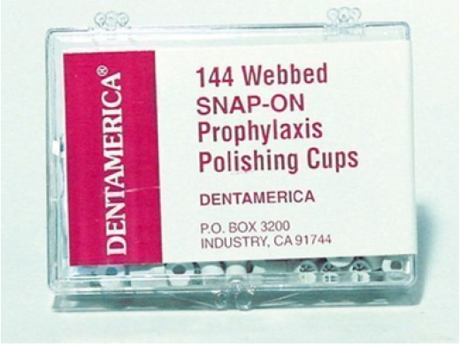 dentamerica rubber polijstcups snap-on 144 (productfoto)