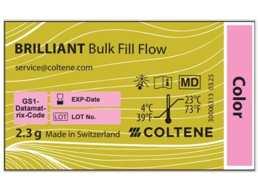 brilliant bulk fill flow spuitje 2.3 gram (productfoto)
