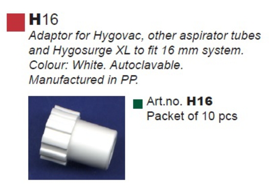 hygovac/hygosurge adapters 11x16mm 10 (productfoto)