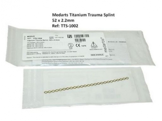 titanium trauma splint 52 mm x 0,2 mm (productfoto)