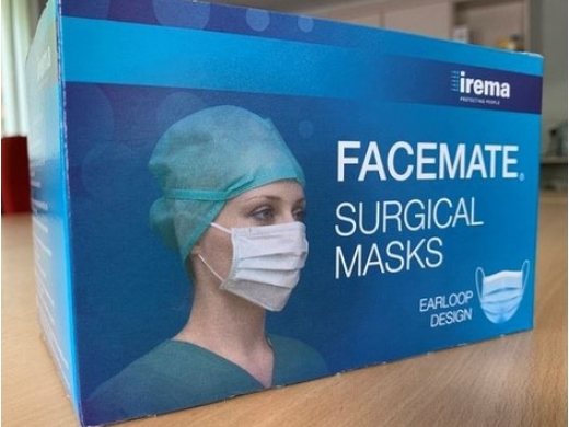 face mate mondmaskers groen elastiek type ii 50 (productfoto)