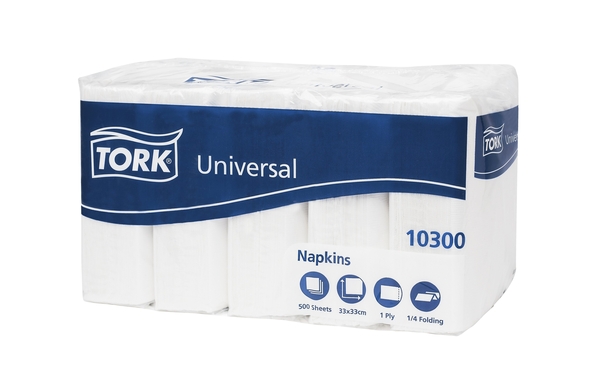 tork universal servetten 1l (33x33cm) 5x100 (productfoto)