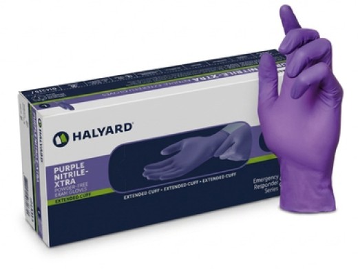 halyard purple nitril poedervrij large 100 stuks (productfoto)