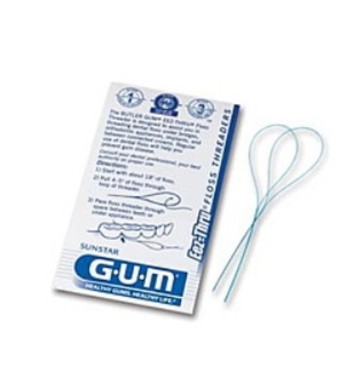 gum floss threaders bulkverpakking(brugnaald) 100x5 (productfoto)