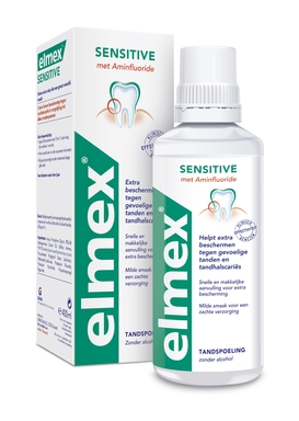 elmex sensitive mondwater 400 (productfoto)