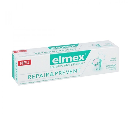 elmex sensitive profess. repair&prevent tandpasta 75 (productfoto)