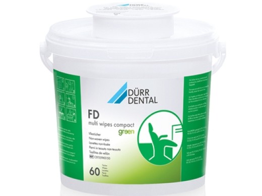durr fd multi wipes compact green 29x30cm dispens. 60 stuks (productfoto)