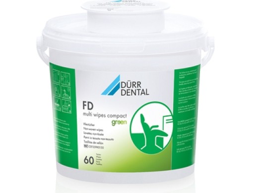 durr fd multi wipes compact green 29x30cm refill/8 8x60 stuks (productfoto)