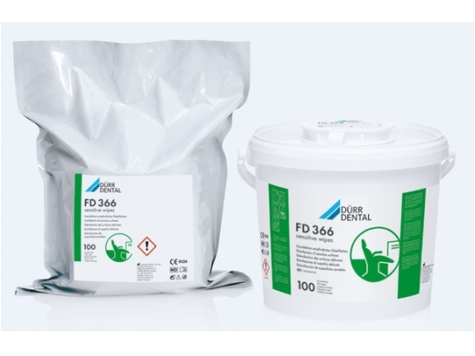 durr fd 366 sensitive wipes 20x30cm met bus 100 (productfoto)