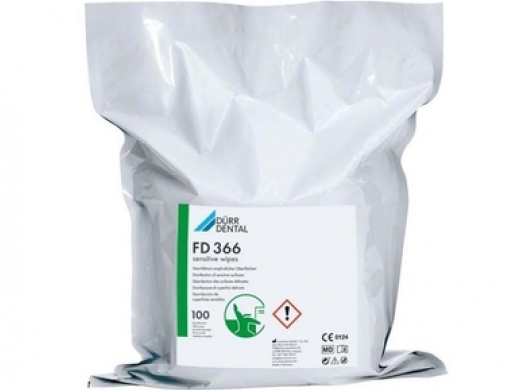 durr fd 366 sensitive wipes 20x30cm refill 4x100 (productfoto)