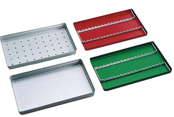 euronda aluminium traybodem ongeperforeerd rood (productfoto)