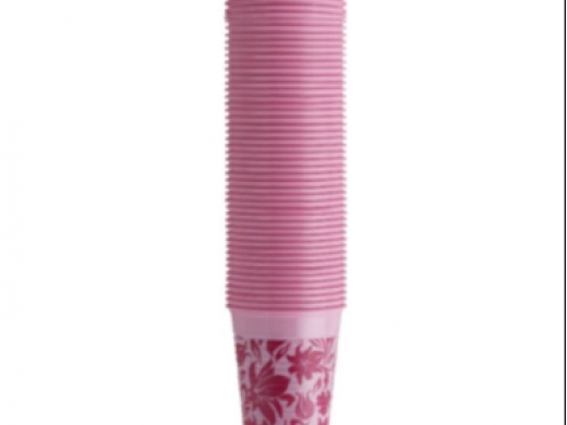 monoart drinkbekers roze floral (met bloemen) 100 (productfoto)