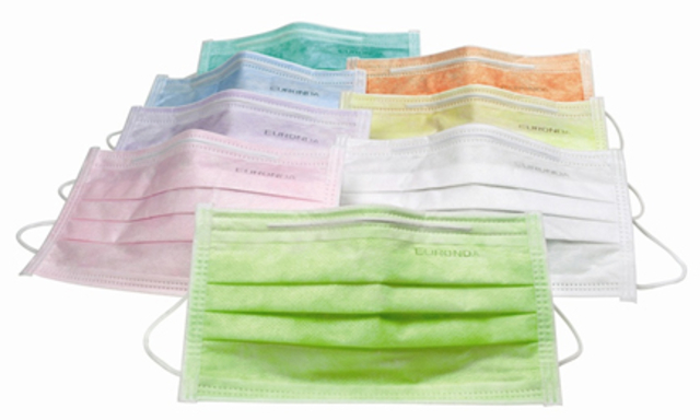 monoart mondmaskers protection 3 (3-l) lichtblauw 50 (productfoto)