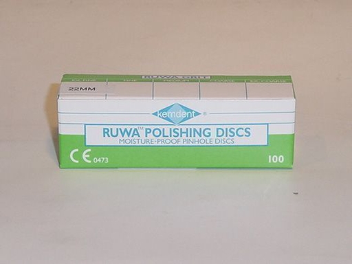 ruwa papieren polijstschijfjes 22mm x-fine 100 (productfoto)