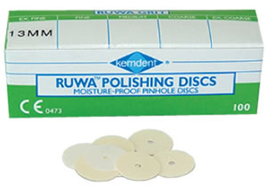 ruwa papieren polijstschijfjes 22mm medium 100 (productfoto)