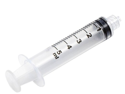 disposable luer lock spuiten 5cc zonder naald 100 stuks (productfoto)