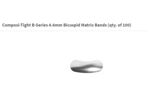 composi-tight b-series 4.6mm bicuspid bands 100 (productfoto)