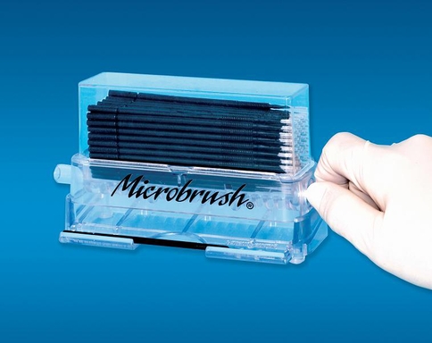 microbrush x extra-dun zwart met dispenser 100 (productfoto)