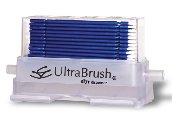 ultrabrush applicators 1.0 fijn blauw dispenserkit 100 (productfoto)