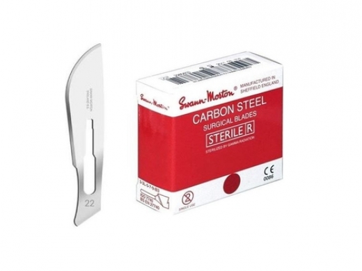 swann morton cs scalpels steriel nr. 22 100 (productfoto)