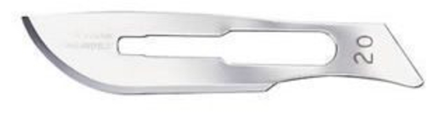 swann morton cs scalpels niet steriel nr. 20 100 (productfoto)