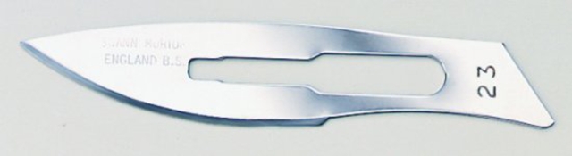 swann morton cs scalpels niet steriel nr. 23 100 (productfoto)