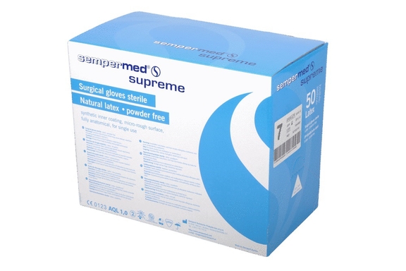 sempermed supreme latex pv steriel maat 8.5 50 (productfoto)