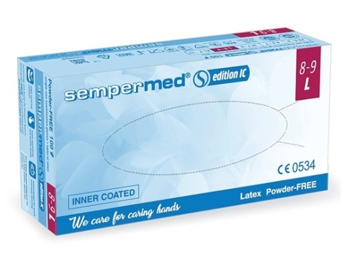 sempercare edition ic latex pf handschoenen large 100 stuks (productfoto)