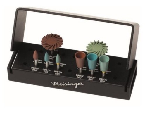 meisinger the green & brown polishing kit 8 stuks (productfoto)
