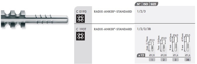 radix-anker standaard c0193/1 12 (productfoto)