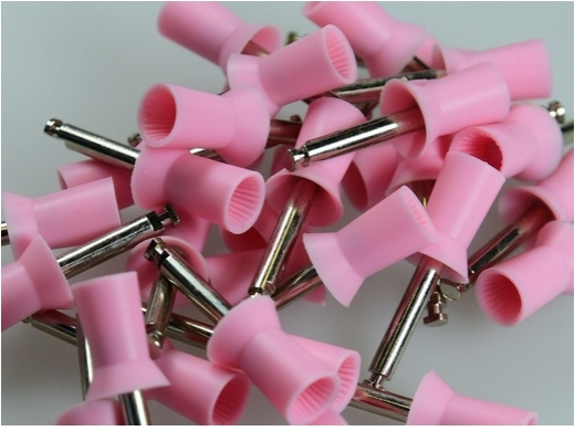 prophy cups soft latch-type ra ribbed pink 30 (productfoto)