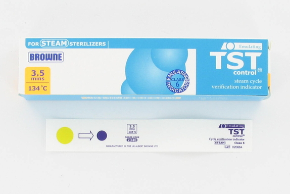 tst sterilisatie teststrips 134 graden c. 100 (productfoto)