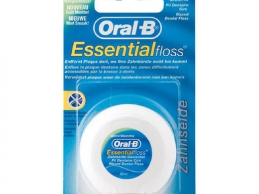 oral-b essential floss mint waxed 50 (productfoto)