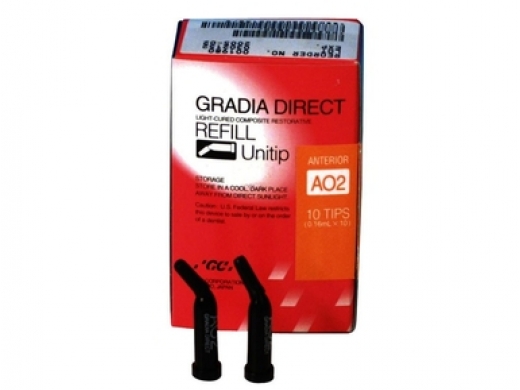 gradia direct anterior ao2(inside shade) unitip 10x0.24 (productfoto)