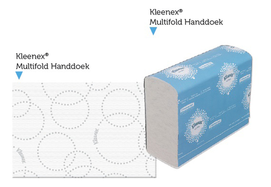 kleenex ultra handdoeken gevouwen 2l 24,1x19,1cm 18x150 (productfoto)