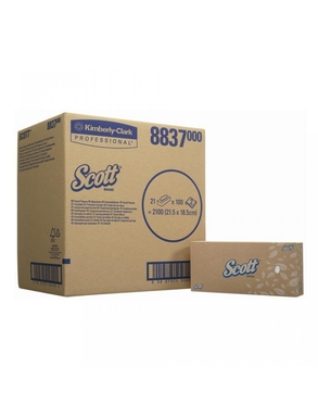 scott facial tissues 2 laags 7809/8837 21x100 (productfoto)