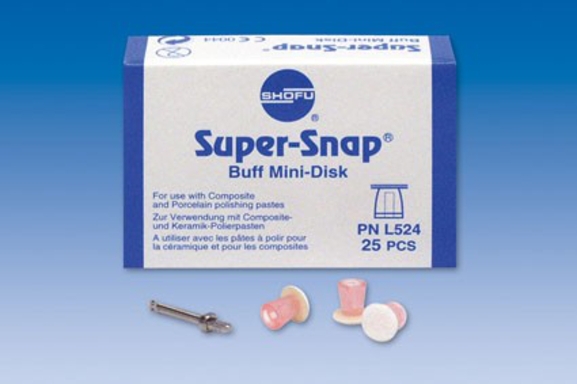 super-snap l524 buff minidisk + 1 mandrel 25 (productfoto)