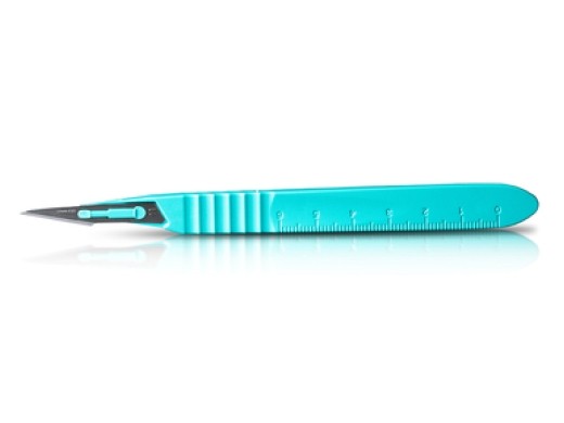 carl martin disposable scalpels met heft 872/11 10 stuks (productfoto)