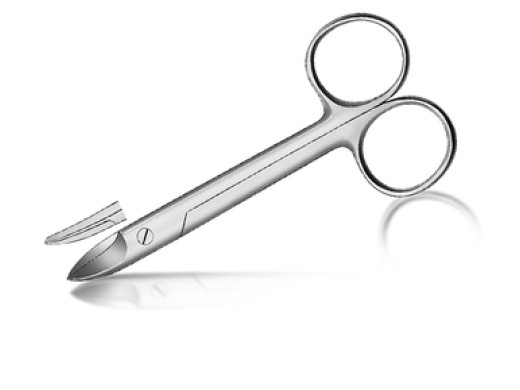 carl martin kronenschaar gebogen 10,5cm 828 per stuk (productfoto)