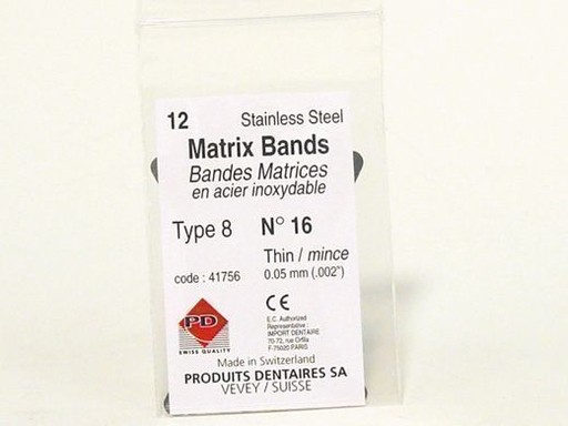 pd matrixbandjes nr. 16 dun 0,5mm (productfoto)