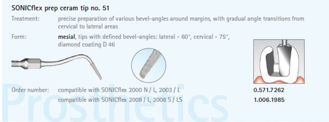 sonicflex prep ceram tip nr. 51 mesial (productfoto)