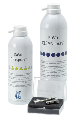 cleanspray + dryspray + adapterset kit (productfoto)