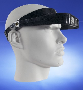 visor loupe met hoofdband 2,5x vergrotend (productfoto)