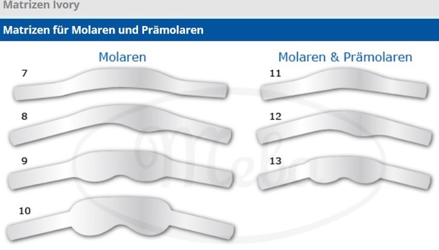 meba matrixbandjes molaar nr.9 (productfoto)