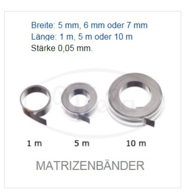 meba matrixband op rol 5mm. 1 (productfoto)