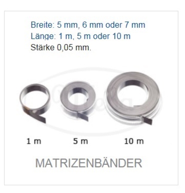 meba matrixband op rol 6mm. 1 (productfoto)