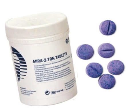 mira-2-ton disclosing tabletten 5x10 (productfoto)