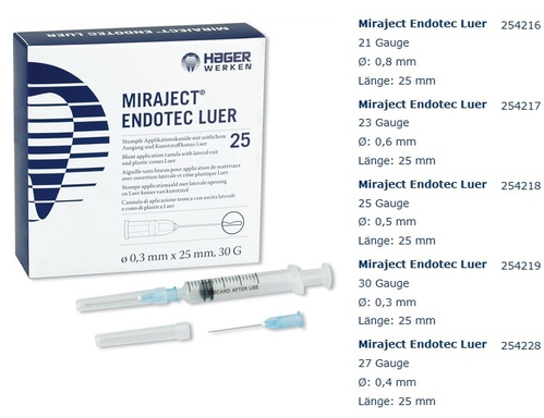 miraject endotec luer zij opening naald 25mm/21g 25 (productfoto)