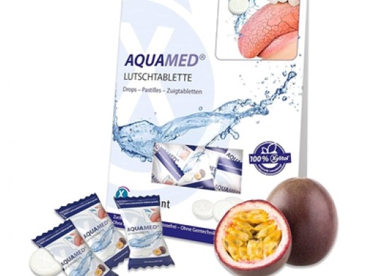 aquamed drops passion fruit tegen een droge mond 26 stuks (productfoto)